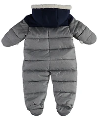 S Rothschild & Co Baby Boys' Animal-Inspired Sherpa-Lined Hood Snowsuit