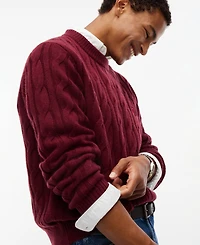 Tommy Hilfiger Men's American Icons Cable Crewneck Regular-Fit Sweater