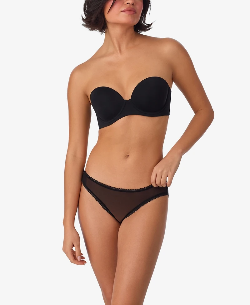 On Gossamer Underwire Strapless Plunging Sleek Micro Bra