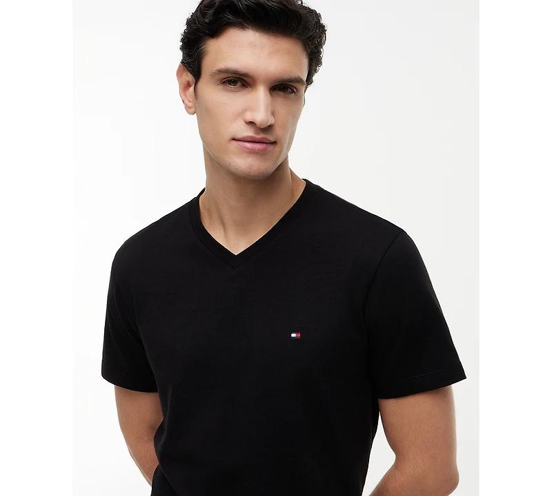 Tommy Hilfiger Men's Essential Cotton V-Neck Regular-Fit T-Shirt