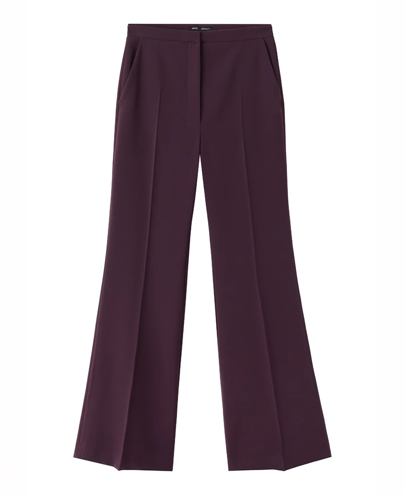 Mango Women's High-Waisted Wide-Leg Pants
