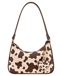 Like Dreams Sutton Cow Print Small Shoulder Handbag