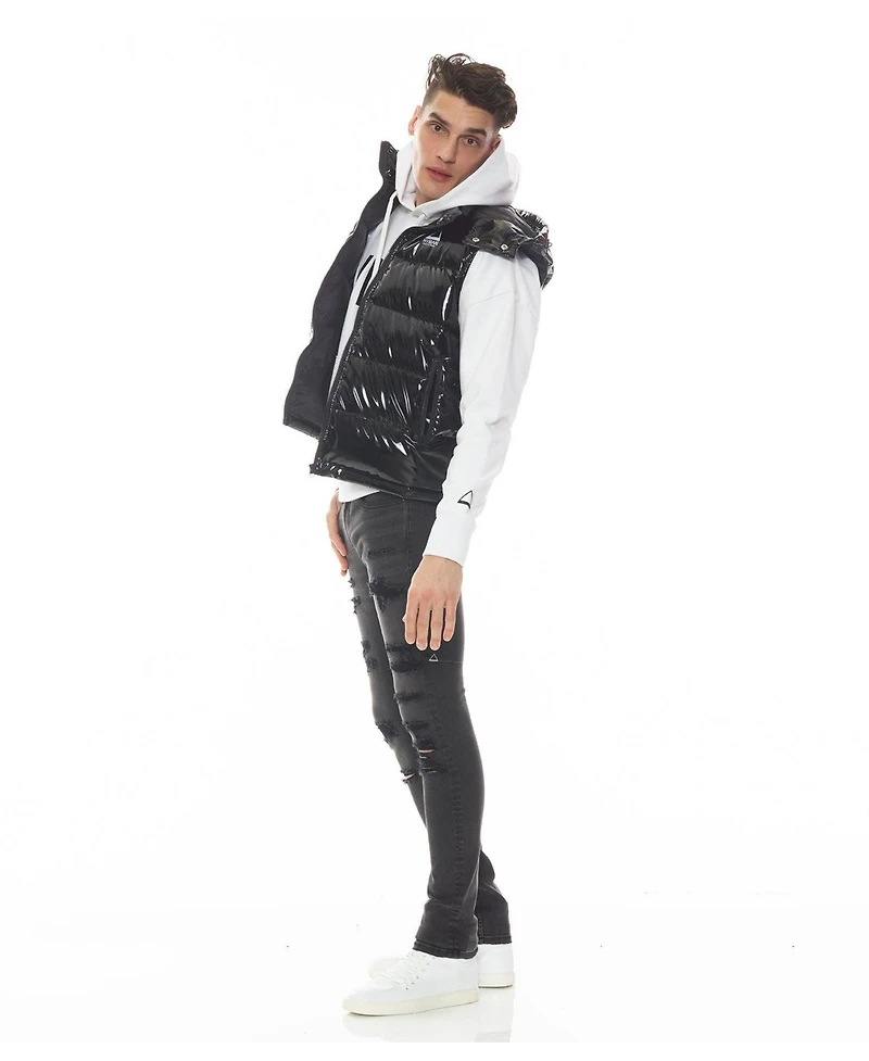 Hvman Chosen To Prevail x Cult Men's Strat Super-Skinny Distressed Low Rise Jeans