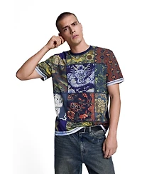 Desigual Men's Straight-Leg Embroidered Denim Jeans