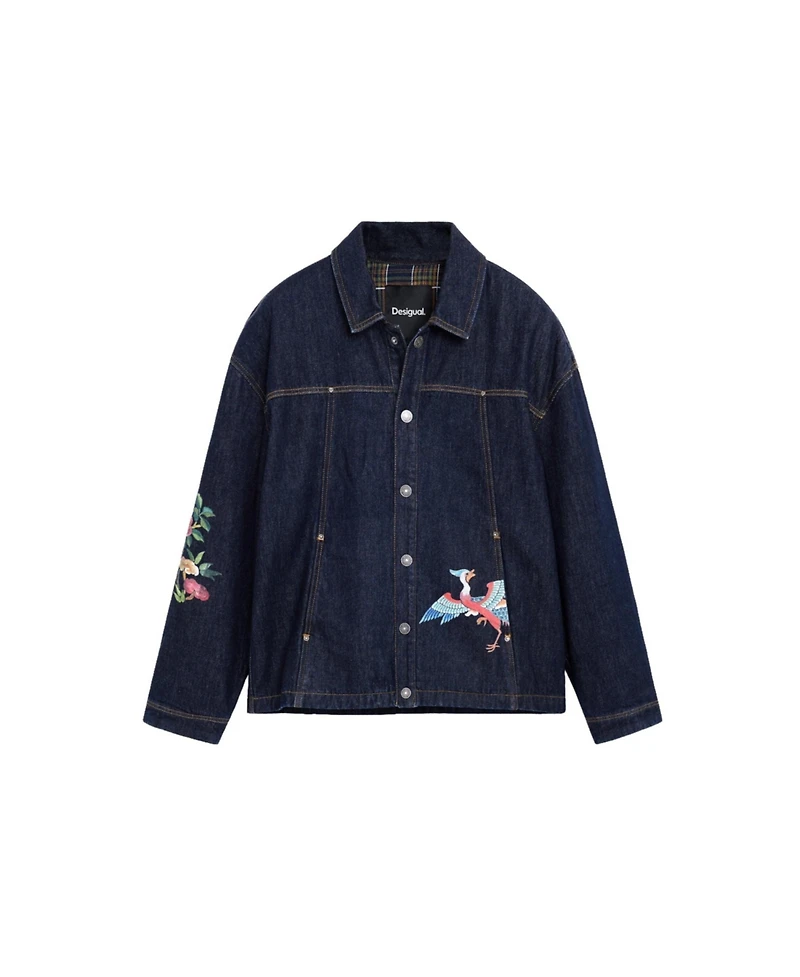 Desigual Men's Printed Jacket 100% Cotton