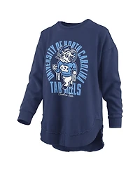 Pressbox Women's North Carolina Tar Heels Blitz Graphic Fleece-Lined Crewneck Sweatshirt