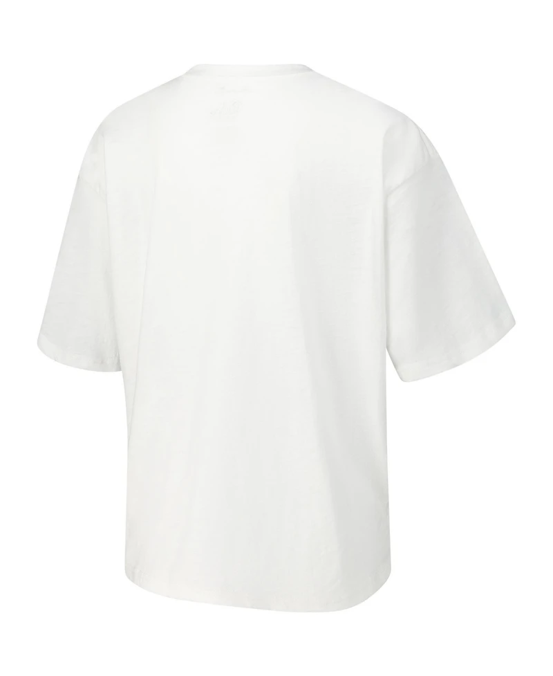 Pressbox Women's Ohio State Buckeyes Rock & Roll Slub Graphic T-Shirt