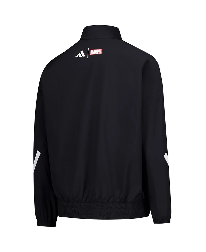 Adidas Boys' and Girls' Avengers Z.n.e. Real Madrid Full-Zip Hooded Mock Neck Jacket
