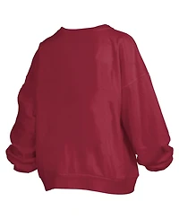 Pressbox Women's Minnesota Golden Gophers Janice Oversized Fleece-Lined Embroidered-Graphic Pullover Sweatshirt