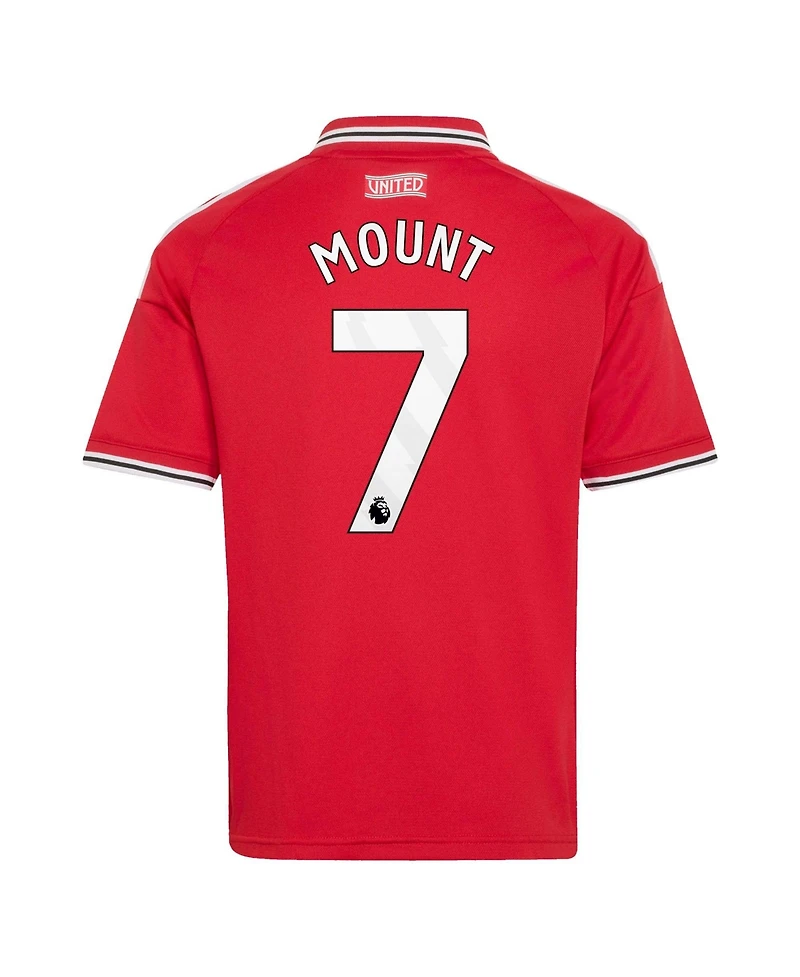 Adidas Boys' and Girls' Manchester United 2026/27 Home Replica Polo Collar Short Sleeves Jersey