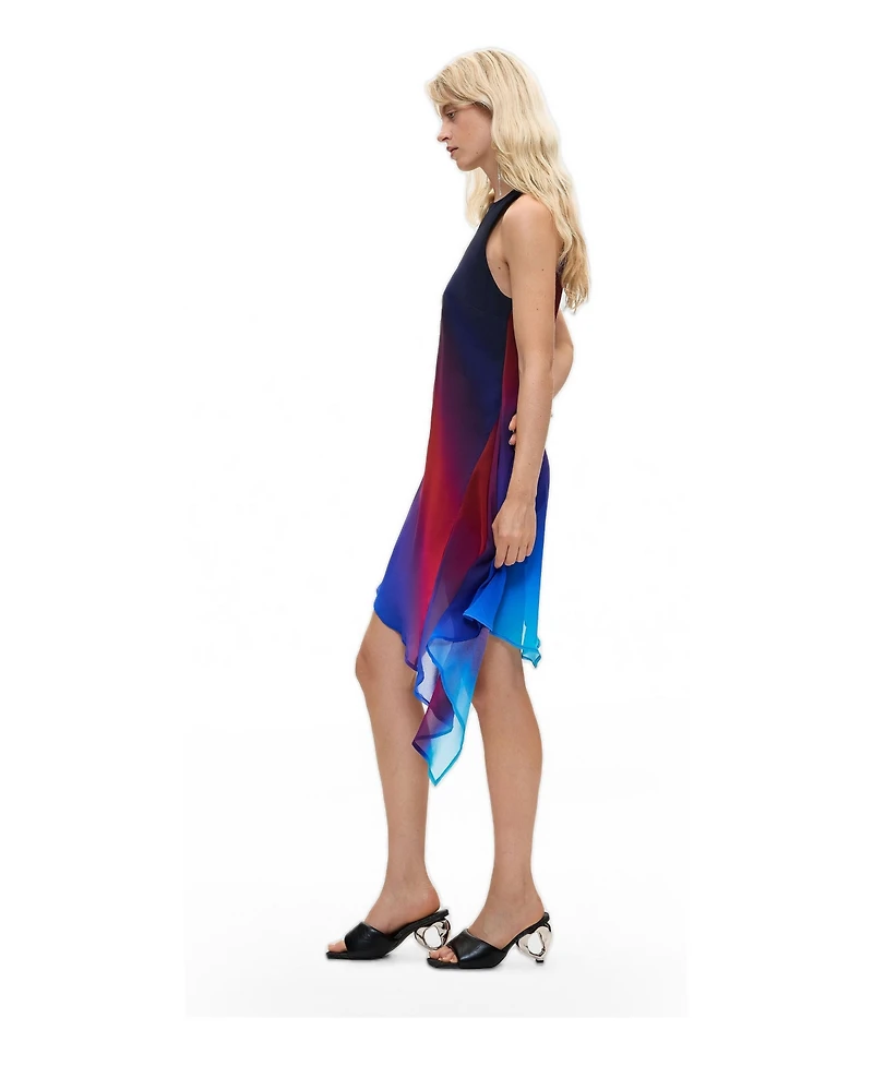 Desigual Women's Asymmetric tulle dress