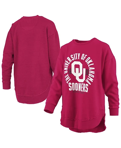 Pressbox Women's Blitz Oklahoma Sooners Crewneck Sweatshirt