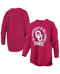 Pressbox Women's Blitz Oklahoma Sooners Crewneck Sweatshirt