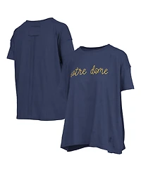 Pressbox Women's Notre Dame Fighting Irish Oversized Script Wordmark T-Shirt