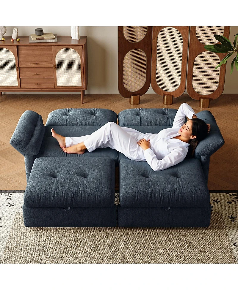 Streamdale Furniture Multi-Functional Convertible Plush Sofa Bed