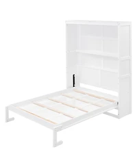 Streamdale Furniture Full Size Murphy Bed Wall Bed with Shelves