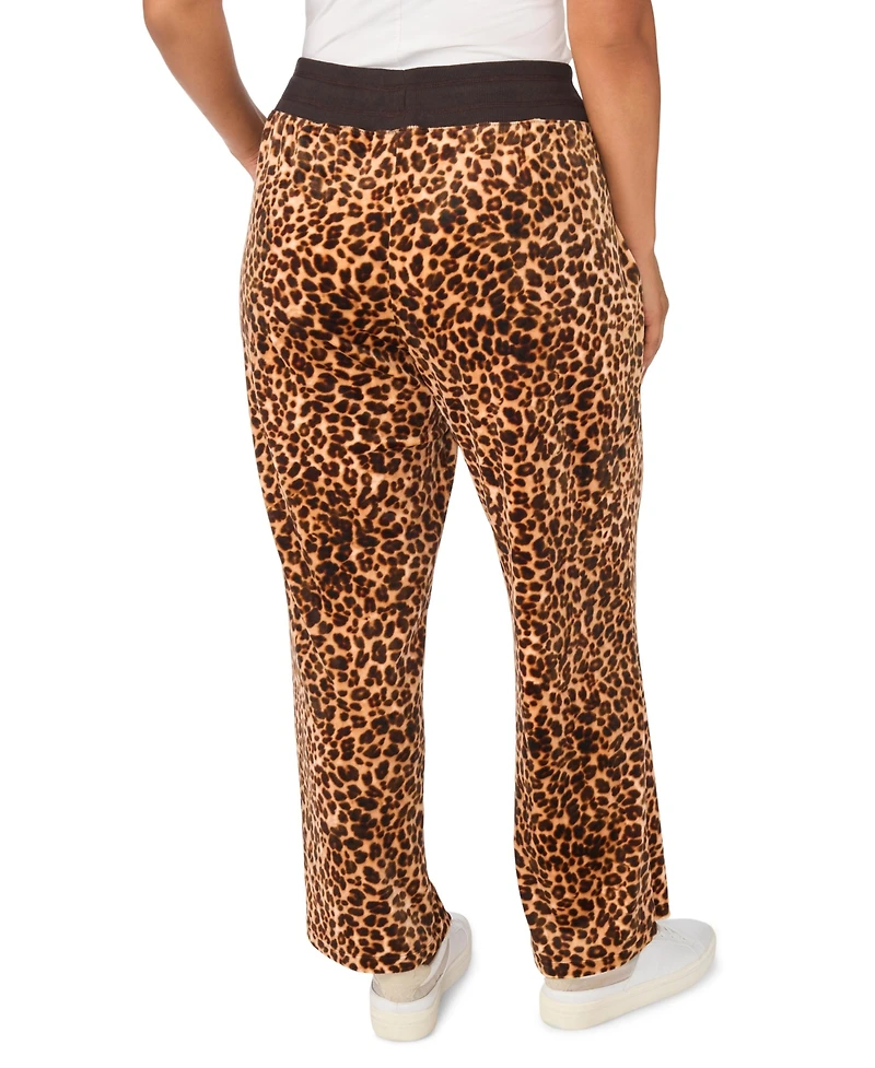 Vince Camuto Plus Straight-Leg Drawstring Lounge Pants