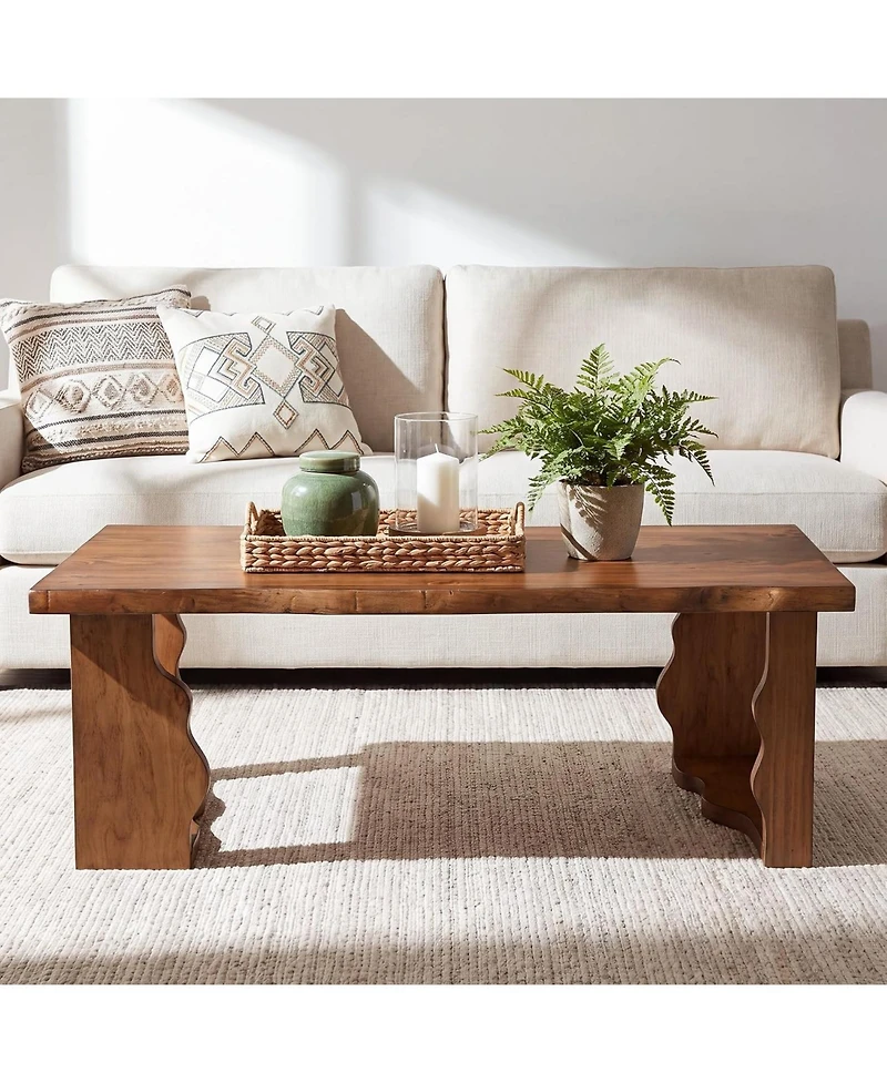 Tribesigns Coffee Center Table, Farmhouse Rectangle Tea Cocktail Table