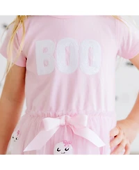 Sweet Wink Girls' 4-16 Boo Halloween Sequin Patch Tulle Tutu Dress