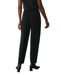 The Fold Women's Siena High-Waist Pleated Barrel Trousers
