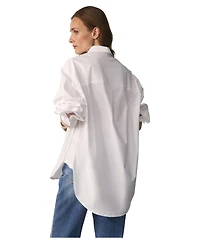 The Fold Women's Claudia Cotton-Blend Oversized Long-Sleeve Button-Down Shirt