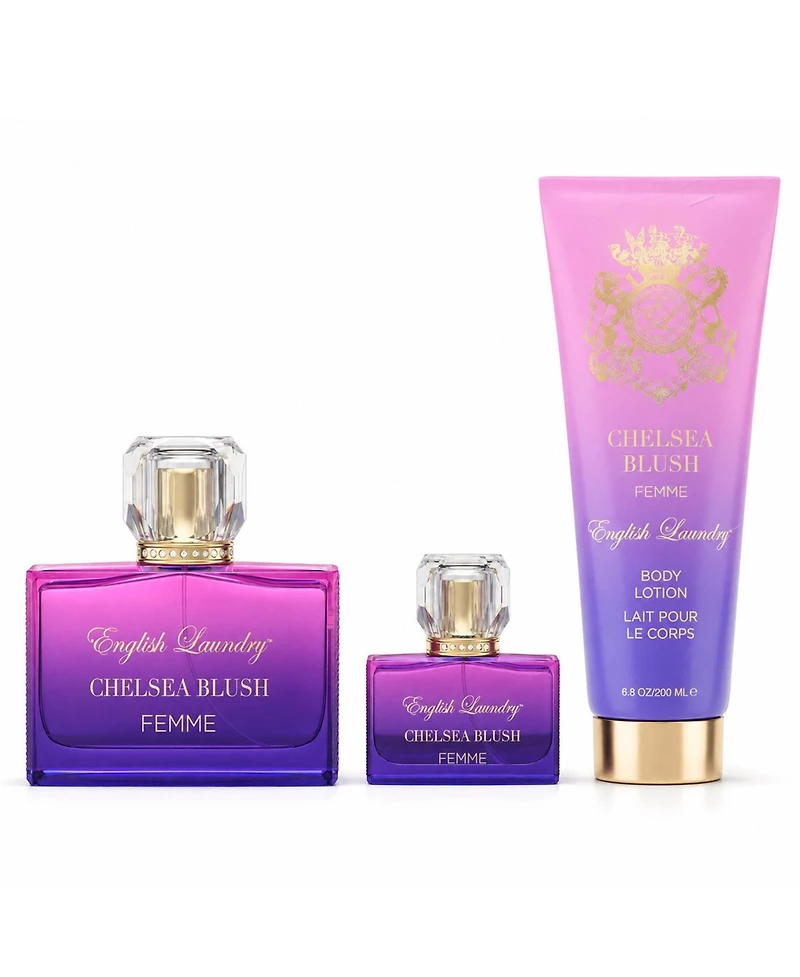 English Laundry 3 Piece Chelsea Blush Eau de Parfum Gift Set
