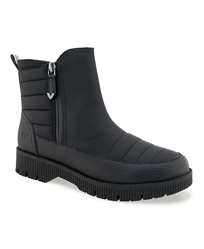 Jbu Women's Abigail Weather Ready-Wide Casual Round Toe Booties