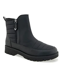 Jbu Women's Abigail Weather Ready-Wide Casual Round Toe Booties