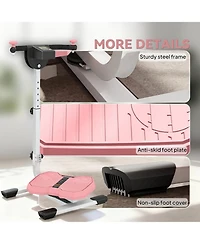 Sevorley Twist Waist Exercise Machine with Adjustable Handlebar, Lcd Monitor, Foldable Frame