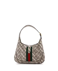 Pre-Owned Gucci Small x Balenciaga The Hacker Project Jackie 1961 Hobo Gg Coated Canvas