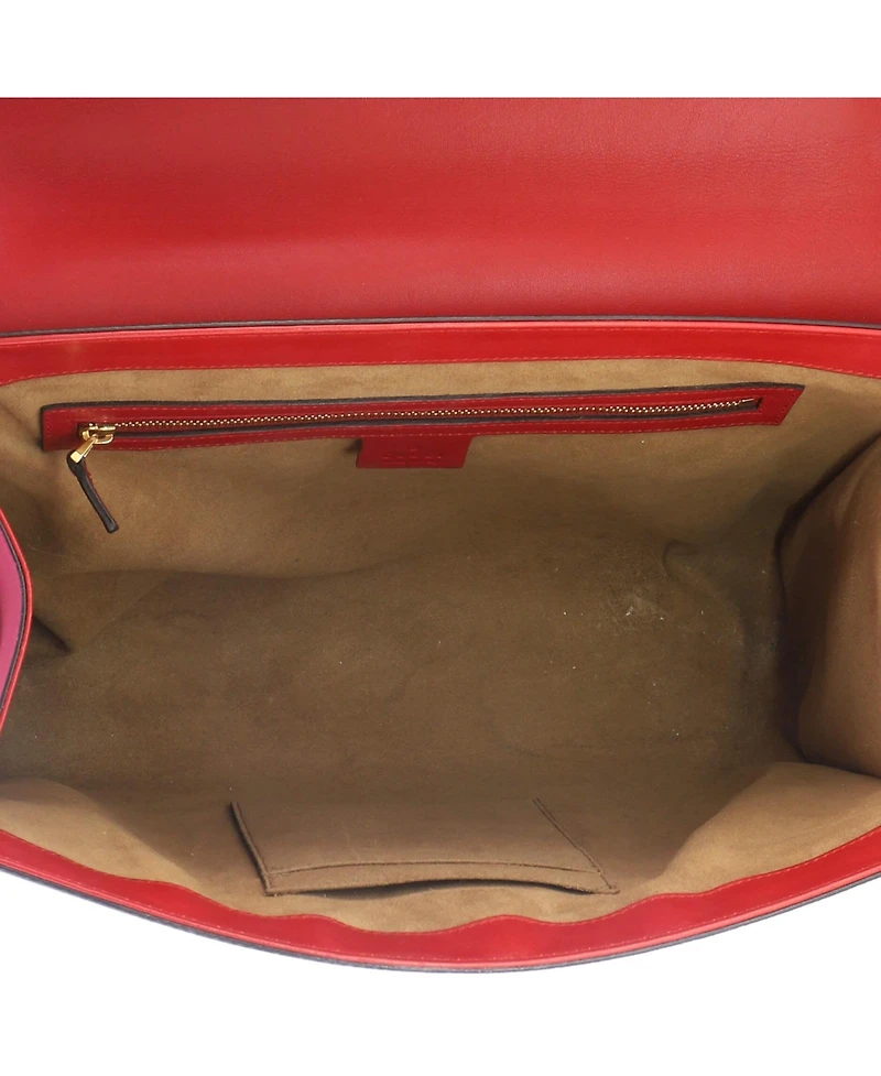 Pre-Owned Gucci Medium Padlock Top Handle Bag Gg Coated Canvas and Leather