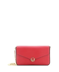 Pre-Owned Fendi Small F Is Fendi Envelope Chain Clutch Leather
