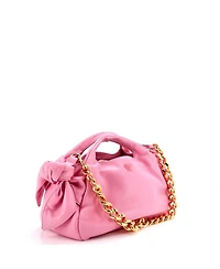 Pre-Owned Versace Medusa Head Chain Tote Leather