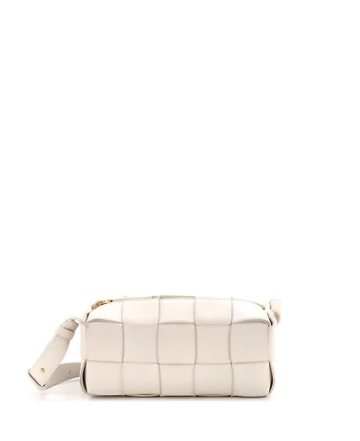 Pre-Owned Bottega Veneta Small Brick Cassette Shoulder Bag Maxi Intrecciato Leather