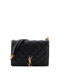 Pre-Owned Saint Laurent Mini Becky Shoulder Bag Quilted Leather