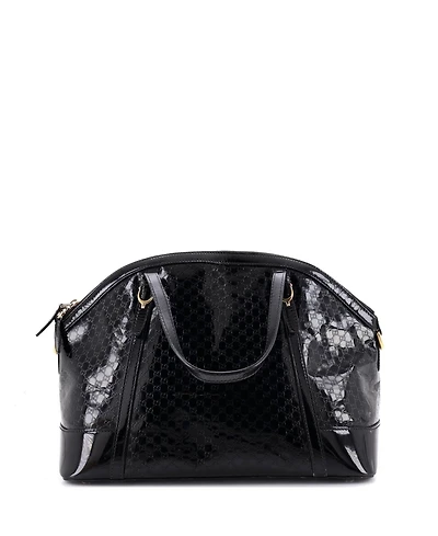 Pre-Owned Gucci Medium Nice Top Handle Bag Microguccissima Patent