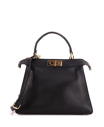 Pre-Owned Fendi Medium Peekaboo ISeeU Bag Leather