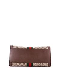 Pre-Owned Gucci Medium Ophidia Top Handle Tote Gg Coated Canvas