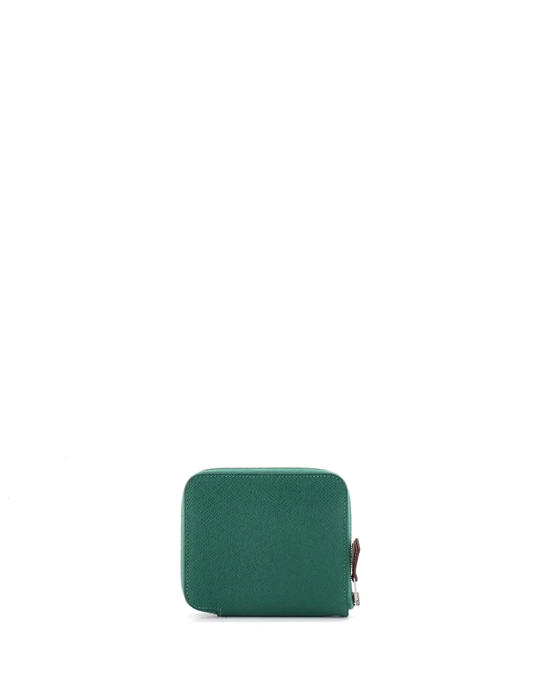 Pre-Owned Hermes Compact Azap Zip Around Wallet Silk'in Epsom
