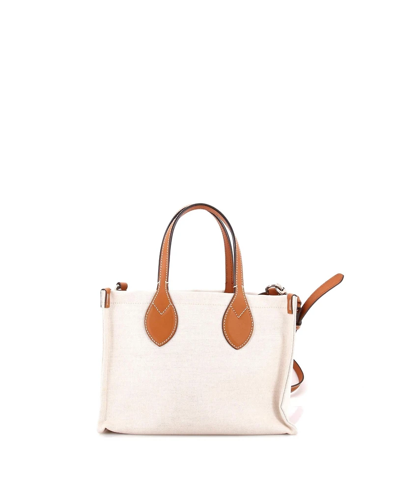 Pre-Owned Gucci Small Logo Shopper Tote Printed Canvas
