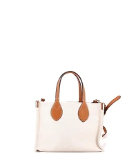 Pre-Owned Gucci Small Logo Shopper Tote Printed Canvas