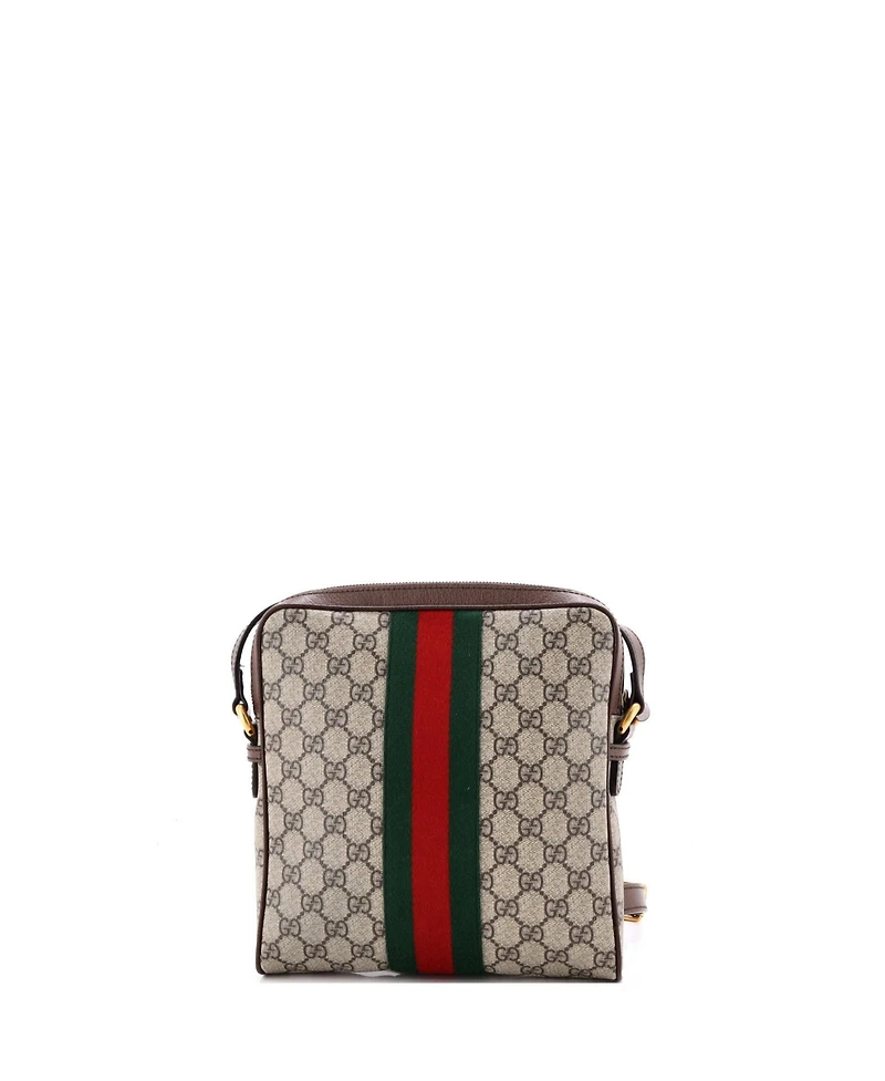 Pre-Owned Gucci Small Ophidia Messenger Bag Gg Coated Canvas