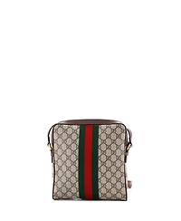 Pre-Owned Gucci Small Ophidia Messenger Bag Gg Coated Canvas