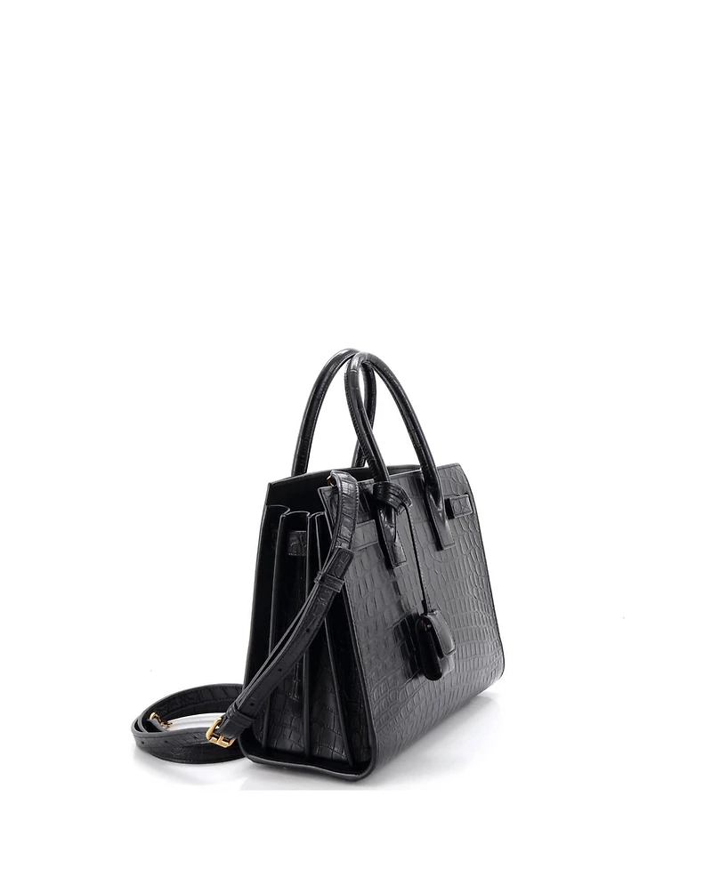Pre-Owned Saint Laurent Baby Sac de Jour Nm Bag Embossed Leather