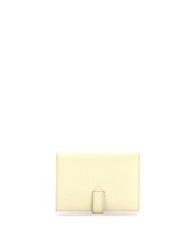 Pre-Owned Hermes Compact New H Passant Wallet Epsom