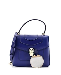 Pre-Owned Bvlgari Small Serpenti Forever Top Handle Bag Leather