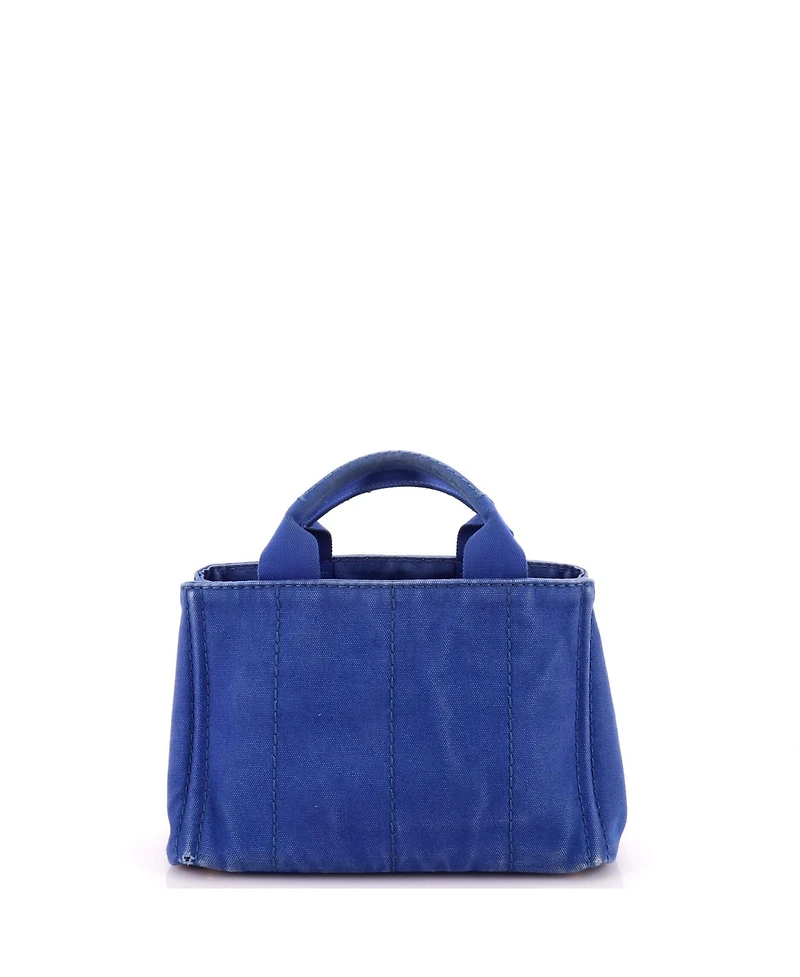 Pre-Owned Prada Mini Canapa Tote Canvas