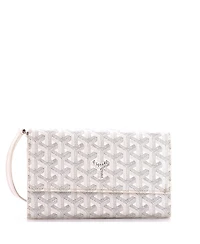 Pre-Owned Goyard Varenne Continental Wallet with Strap Coated Canvas