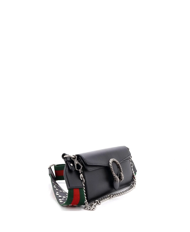 Pre-Owned Gucci Small Dionysus East-West Flap Bag Leather