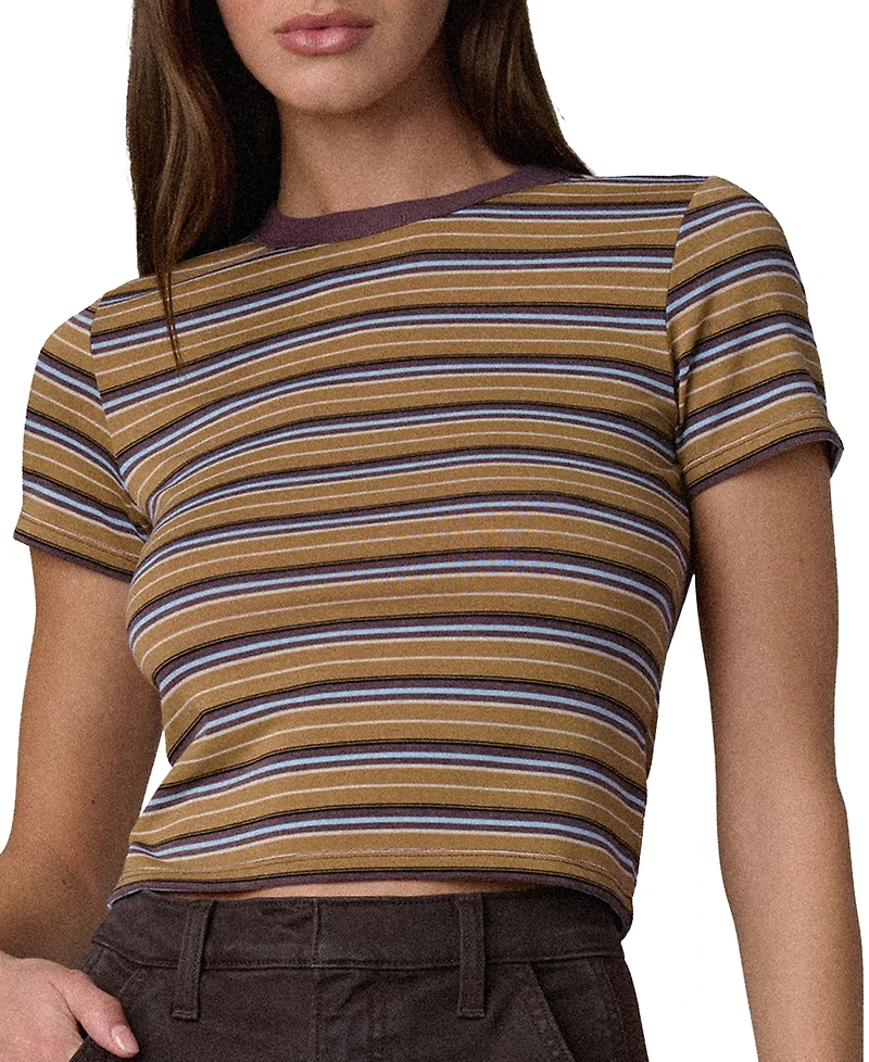Joe's Jeans Women's Crewneck Pull-On Baby T-Shirt